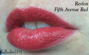 Fifth Avenue Red is also part of a limited edition collection (I believe it was called the Legacy Collection?) that came out in the spring.  My local CVS still has a display for this collection but it's looking a little sparse. The actual lipstick is really nice, it's a more muted red which I find much easier to wear on a day to day basis.  On me this comes across as a neutral red most of the time but swatched it definitely looks more cool. If you happen to see this shade, I would say snatch this baby up! It's really nice.