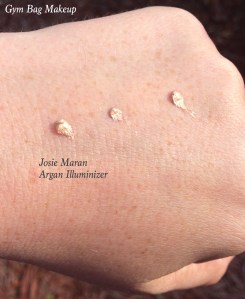 This is just to show how much product I used to achieve the swatches in the following photos. When I'm using this to highlight my cheekbones, I use ONE of these dots of product and still have enough left for my cupids bow and to smear a little on my collar bone. 