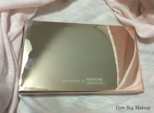 The packaging of the palette itself is a super sleek rosy tinted gold. While beautiful, this collects fingerprints like nobody's business. Not really an important note, but a note none the less.