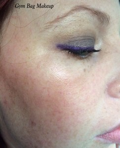 This look was applied with my fingers and over Jordana Continuous Almond shadow stick and it lasted a full 8 hours without creasing or fading. I'm using the Gold Dust Highlighter here along with the blush and bronzer. This photo was taken about 30 minutes after application and already the blush has faded quite a bit although it is still present.