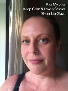 kiss my sass keep calm & kiss a soldier sheer lip glaze - full face